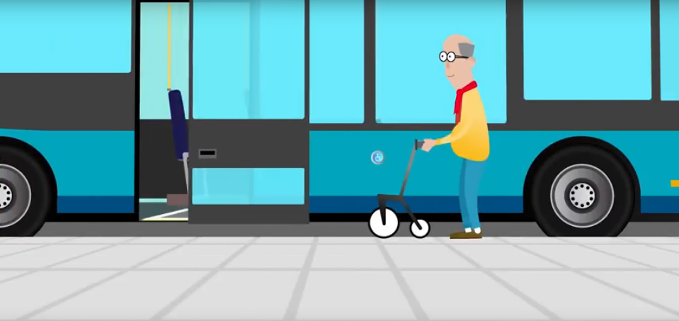 Animatie reizen met een rollator