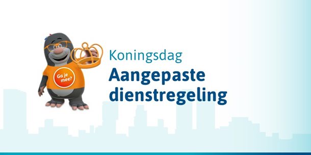 Dienstregeling Koningsdag & Bevrijdingsdag